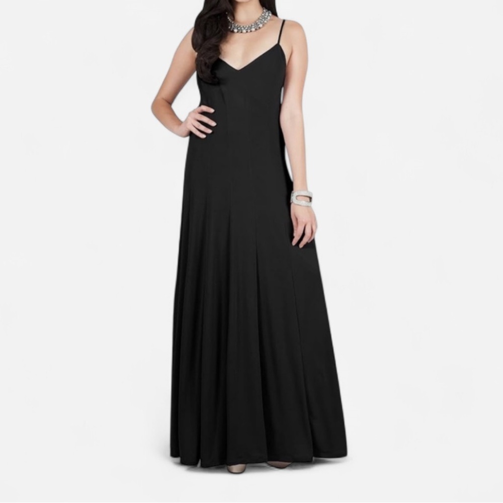 Viris Zamara Women’s Sleeveless Maxi Dress Black Sz Medium Evening Prom Wedding